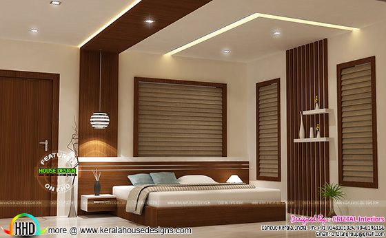 Bedroom interior Kerala