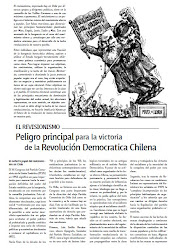 EL REVISIONISMO, PELIGRO PRINCIPAL PARA LA VICTORIA DE LA REVOLUCIÓN DEMOCRÁTICA CHILENA