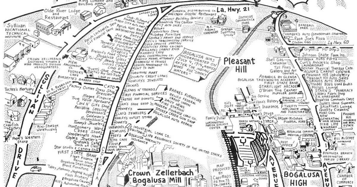 The Barthet Gallery The Bogalusa Map 1984