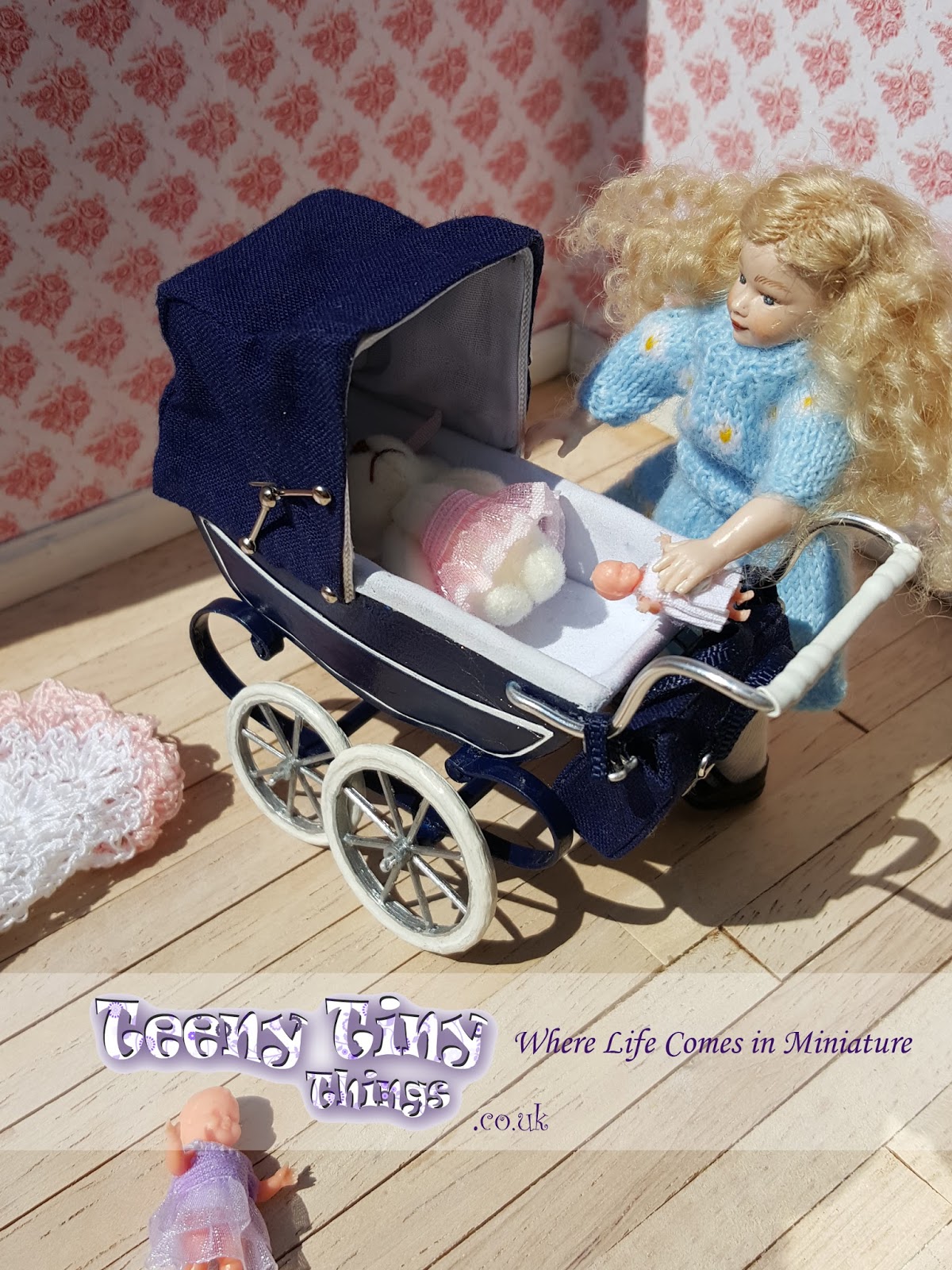 Teeny Tiny Things Prams Prams Prams 1/12th scale miniature dolls