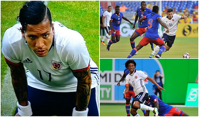 El tolimense Dayro Moreno, protagonista en la victoria de Colombia 3-1 ante Haití