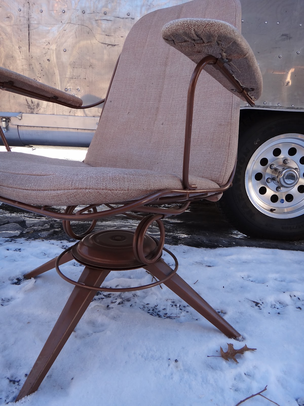 Rainy Creek Ranch Life Vintage Homecrest Chair for Airstream