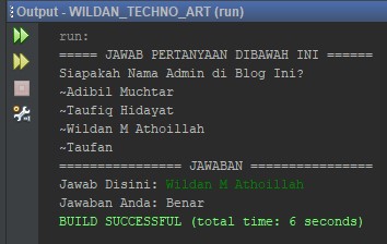 Contoh sederhana penggunaan fungsi equals String pada Java Contoh sederhana penggunaan fungsi equals String pada Java