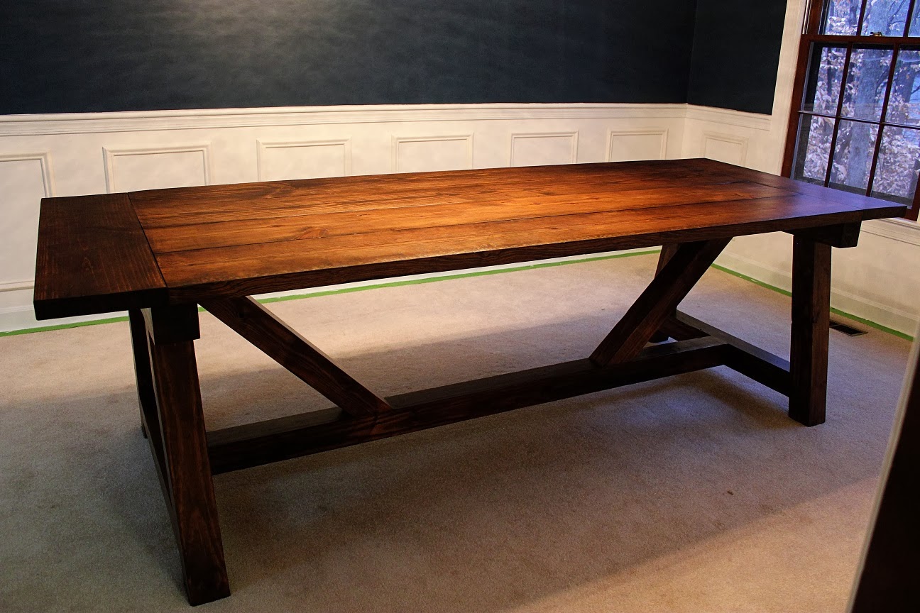 *The Handcrafted Life* Dining Room Progress Completed Dining Table
