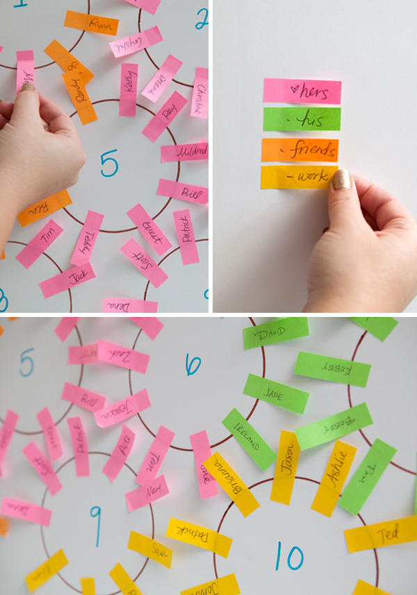  make a DIY seating chart that will give you pencil and eraser a break