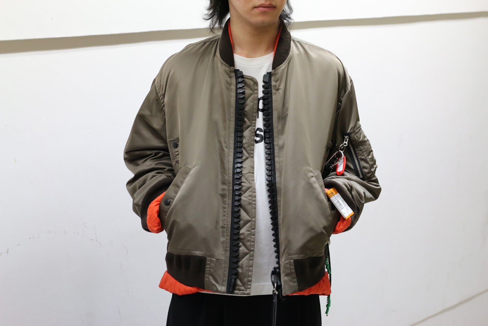 ミハラヤスヒロ　ma-1ドッキングコート MIHARA YASUHIRO MA-1 ドッキングコート ロング ブルゾン