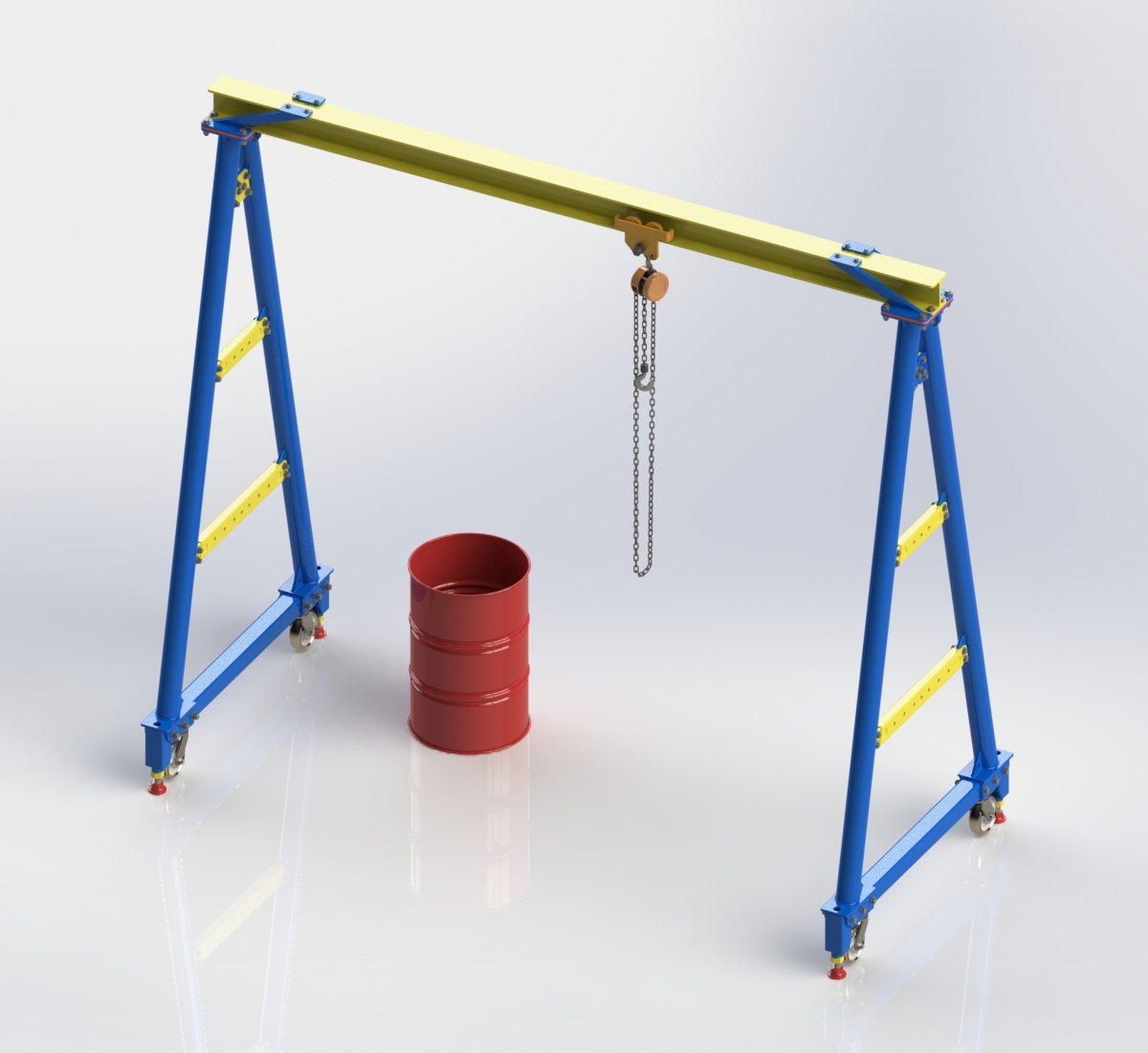 5011. hoist gantry crane download free 3d cad models