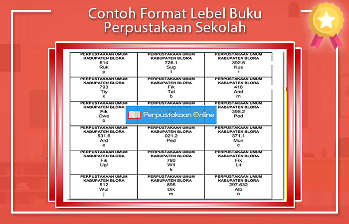 Contoh Format Lebel Buku Perpustakaan Sekolah Contoh Format Lebel Buku Perpustakaan Sekolah