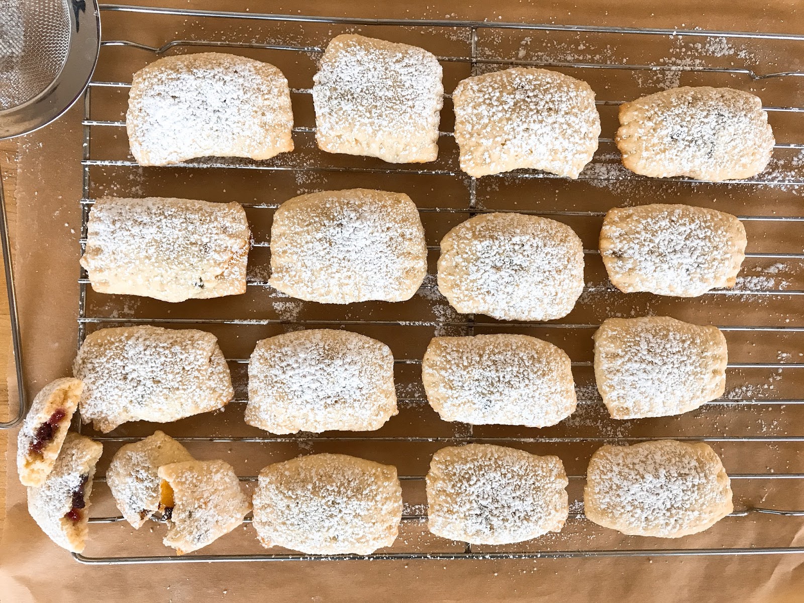 Fruit and Chocolate Filled Pillow Cookies