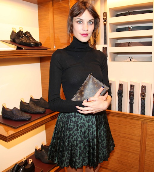Alexa Chung Wears Louis Vuitton's Leopard Print Skirt - Coco's Tea Party