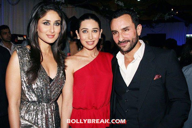 saif and kareena with karishma - (5) - Saif Ali Khan photos with bollywood heroines