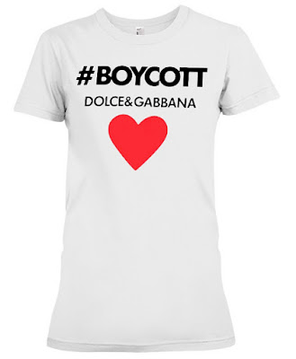 Boycott Dolce and Gabbana Shirt Tee Shirt