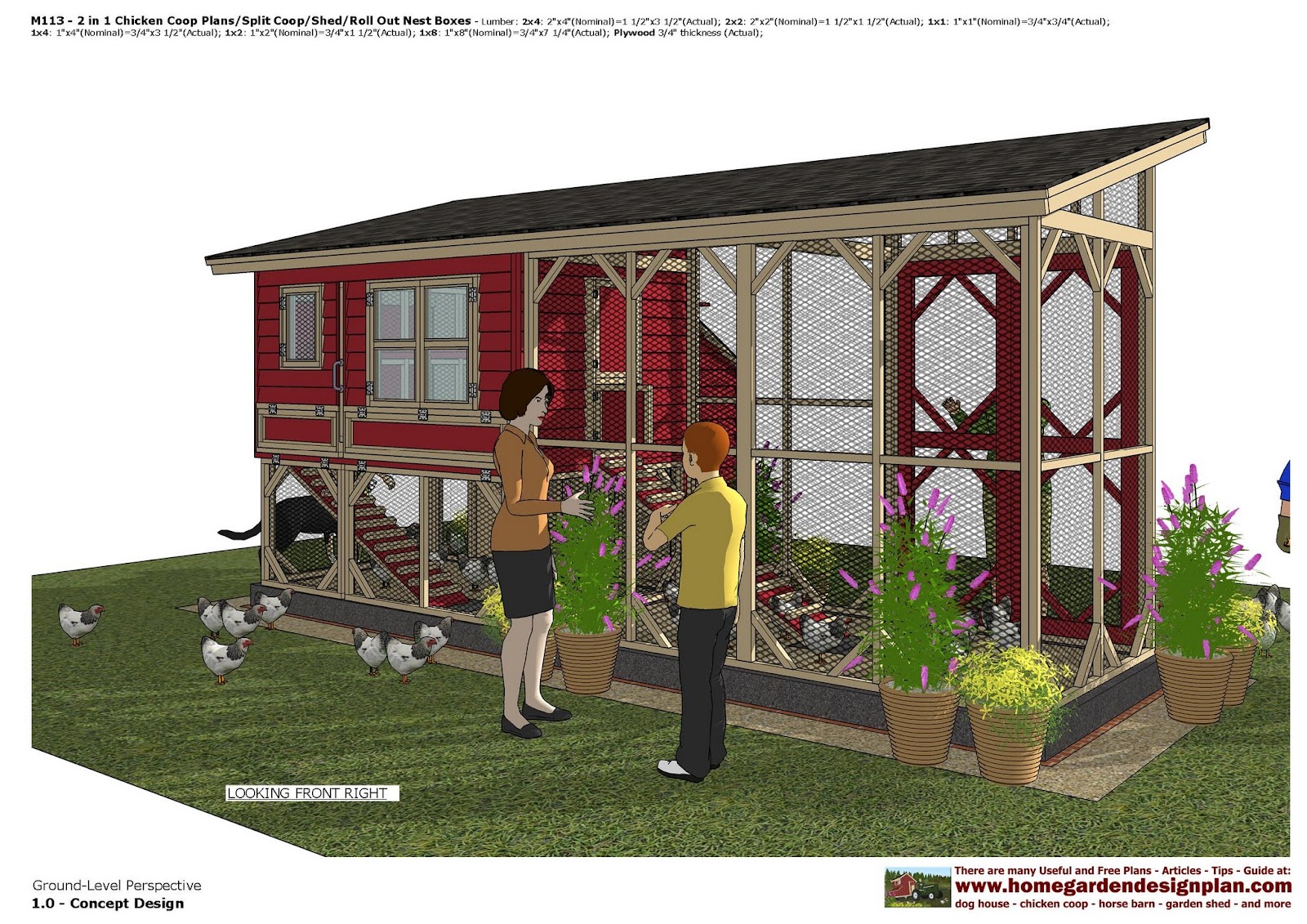 Garden Sheds 2 5 X 1 5 home garden plans: m113 _ 2 in 1 chicken coop plans - split Garden Sheds 2 5 X 1 5 home garden plans: m113 _ 2 in 1 chicken coop plans - split