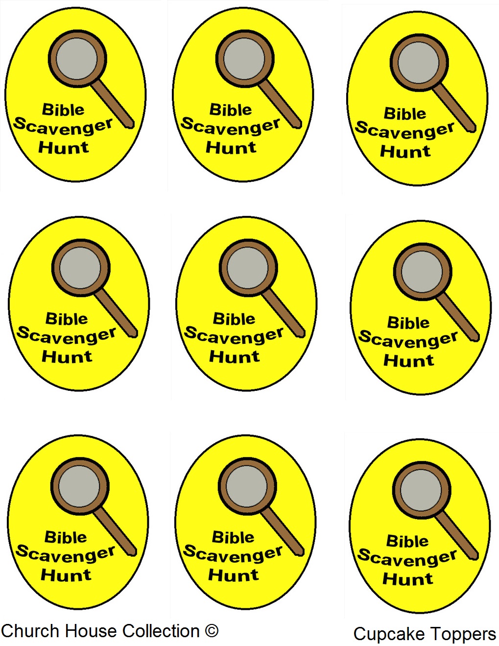 Bible Scavenger Hunt Worksheet