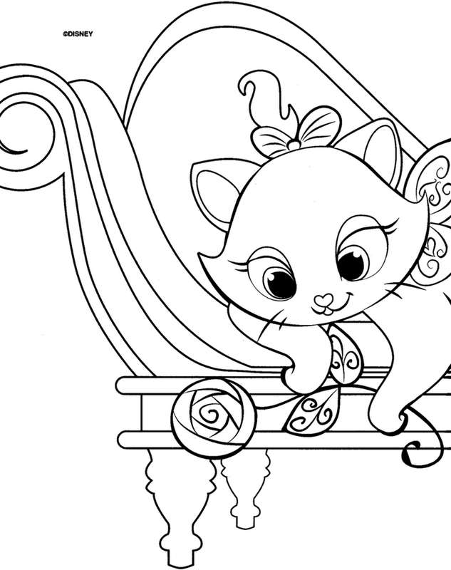 Desenhos da Gatinha Marie para colorir - Bora Colorir