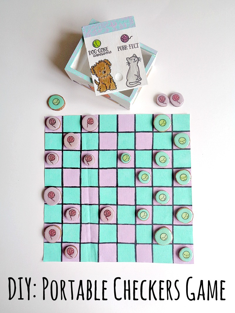 DIY Portable Checkers Game (Dogs vs Cats Edition) Running With A