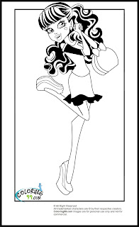 monster high scaris draculaura coloring pages