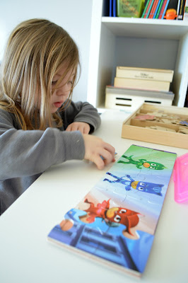 DIY At Home Preschool Learning and Activity Center by Orchard Girls Blog