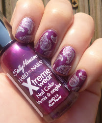 plum purple nails nice colour lou perfectly polished designs hansen sally base power