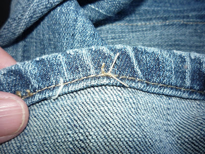 Green Willow Pond: How to Take in the Legs of Jeans