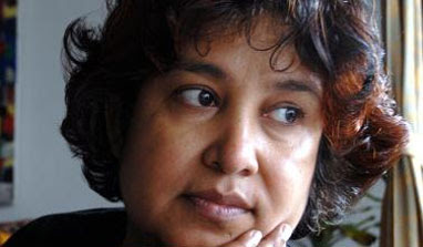 Taslima Nasrin’s book launched amidst protest