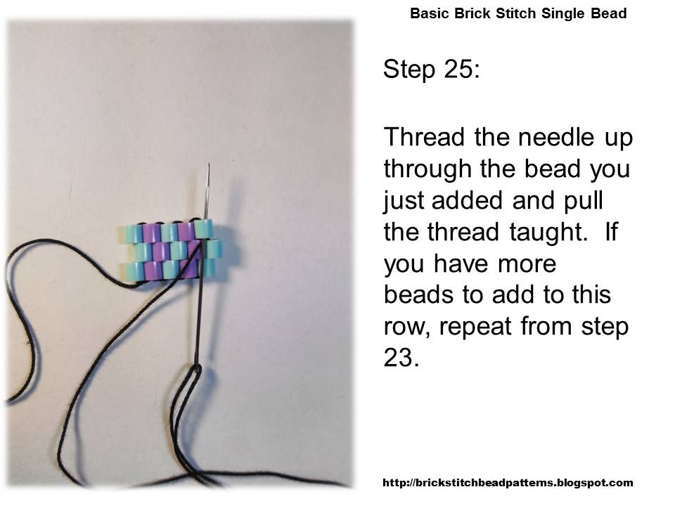 Brick Stitch Bead Patterns Journal Basic Brick Stitch Single Bead