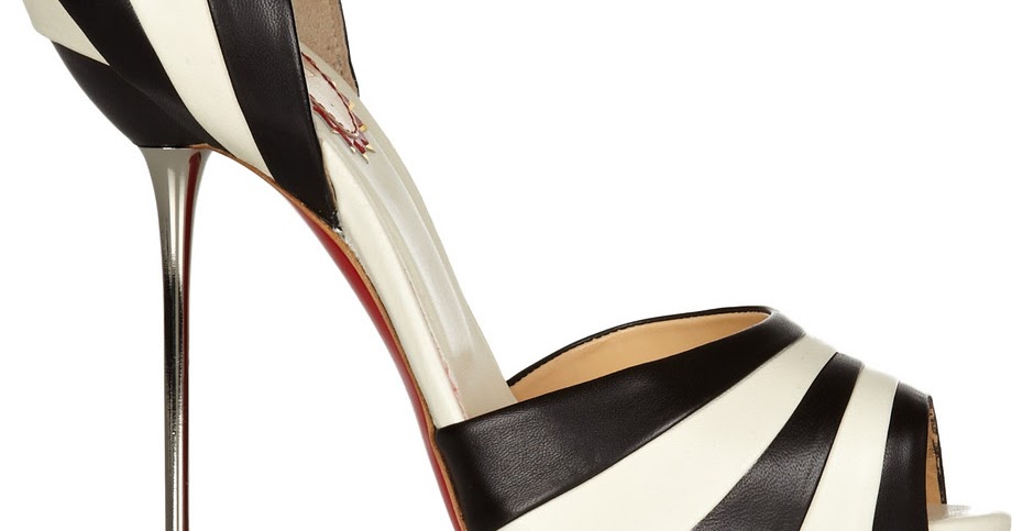 black and white louboutin shoes
