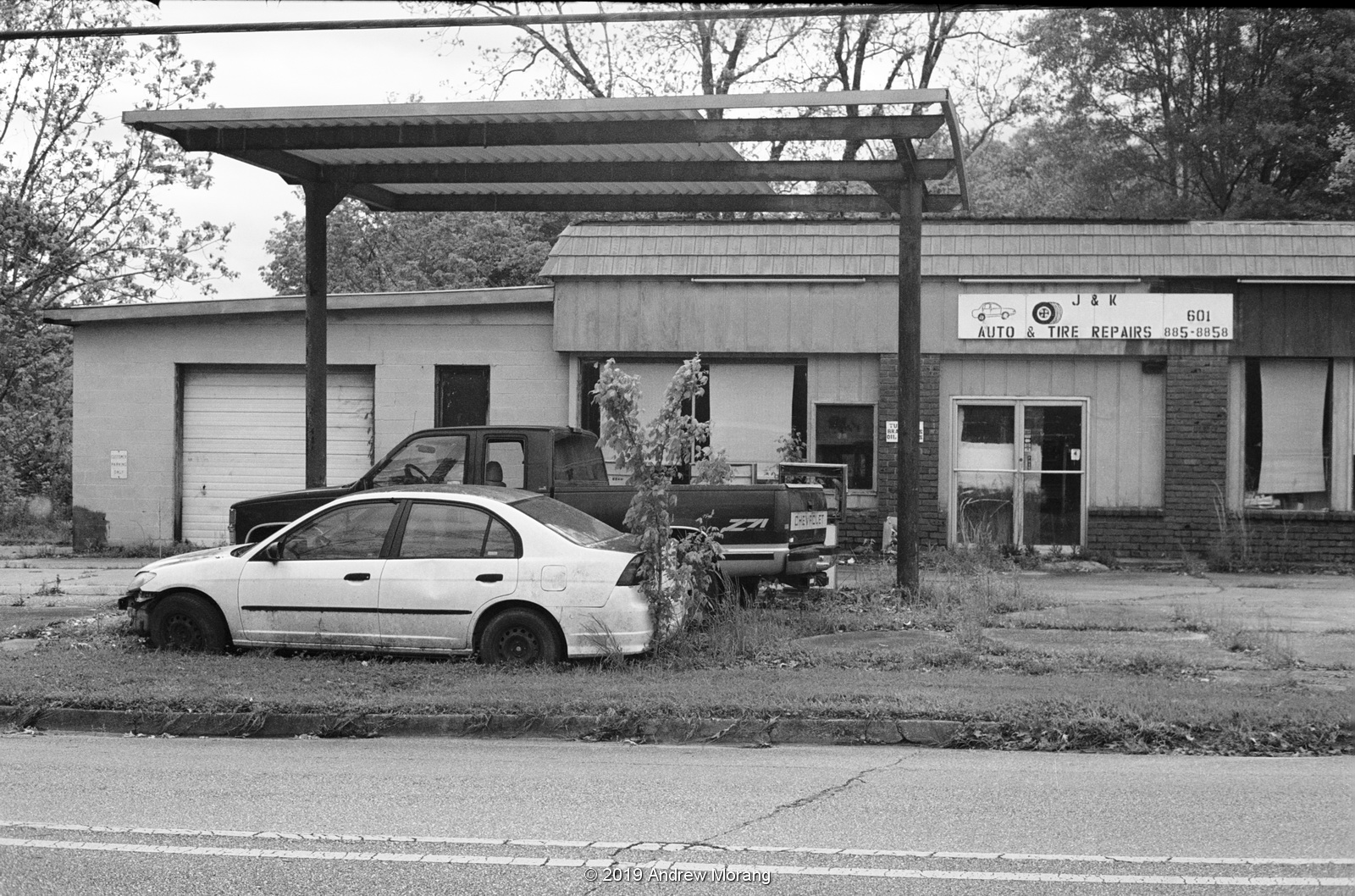 Urban Decay Small towns in Mississippi Utica (B&W film)