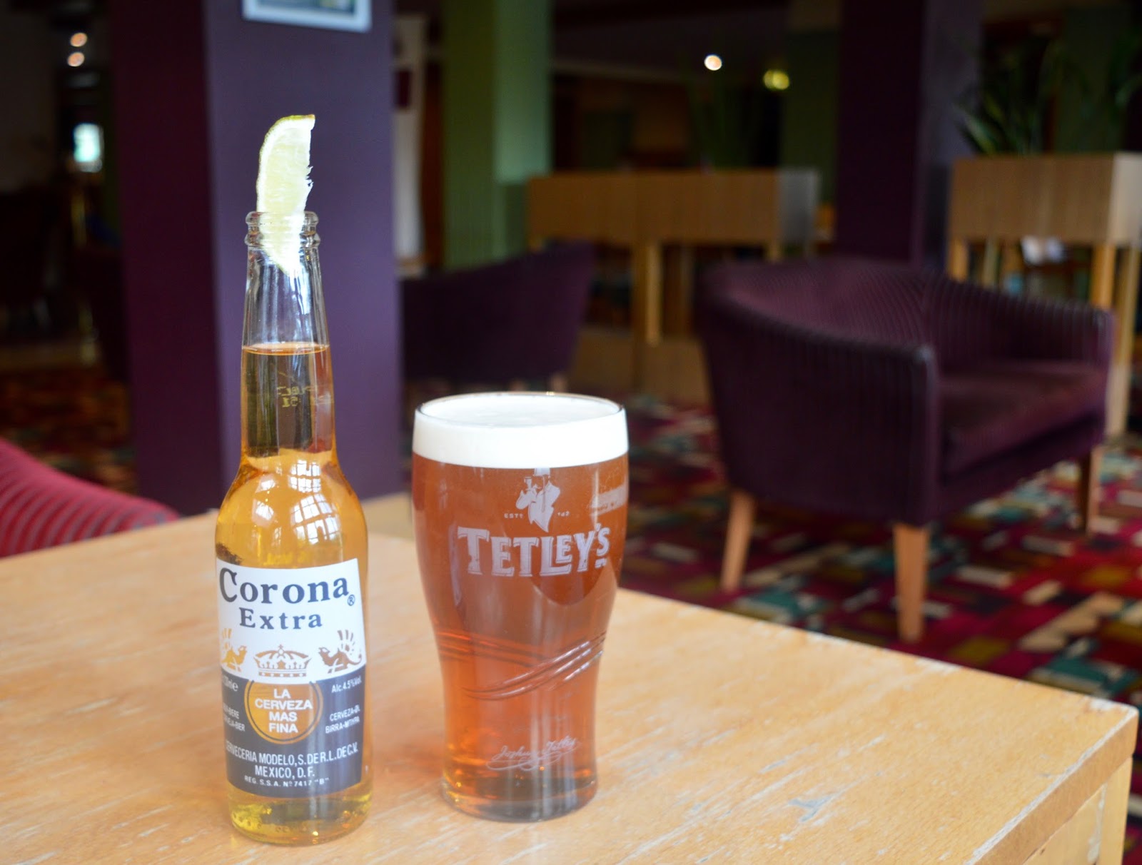 Book Cheap Airport Parking & Hotels with Skyparksecure | Airport Inn Manchester Review - corona from hotel bar