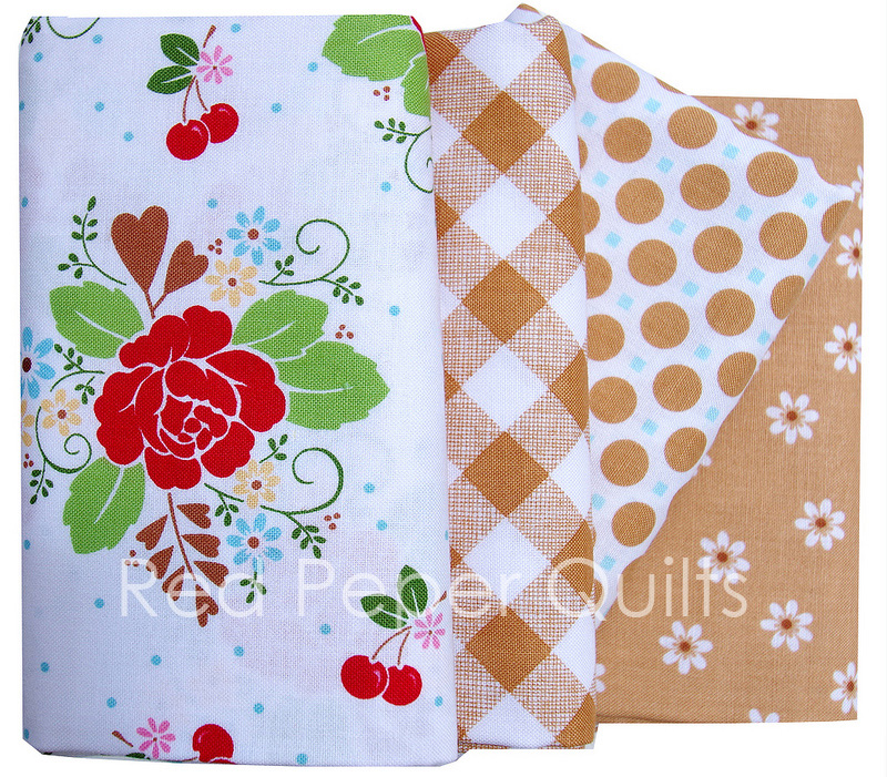 Red Pepper Quilts Sunday Stash 365 Sew Cherry 2 by Lori Holt