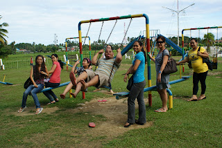 Playing at Argao's Public playground It's more fun in Argao Cebu