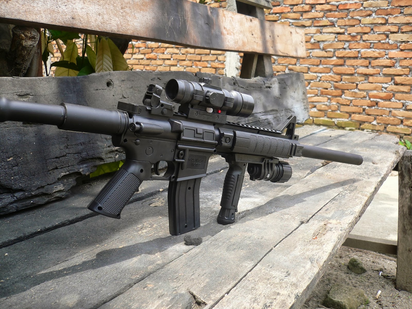 jual airsoft gun M4HUNTER RIS SYSTEM spring AIRSOFTGUN Toko Online