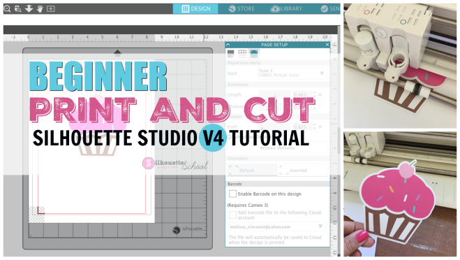 Beginner Silhouette Print And Cut Tutorial For V4 Free Silhouette