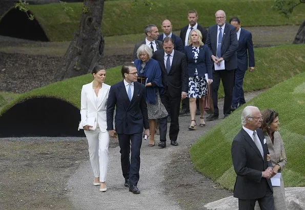 Queen Silvia, Crown Princess Victoria and Prince Daniel attended the inauguration of the 2004 Indian Ocean Tsunami Memorial at Royal Park