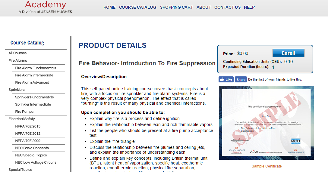 NICET Water Based Systems Layout I, II & III