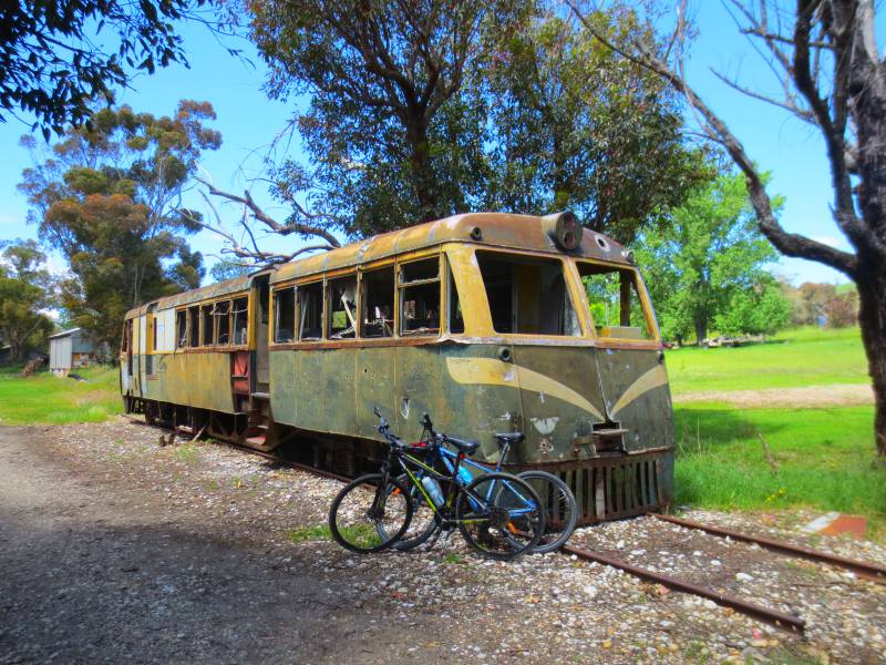 Old train carriages, High Country Rail Trail