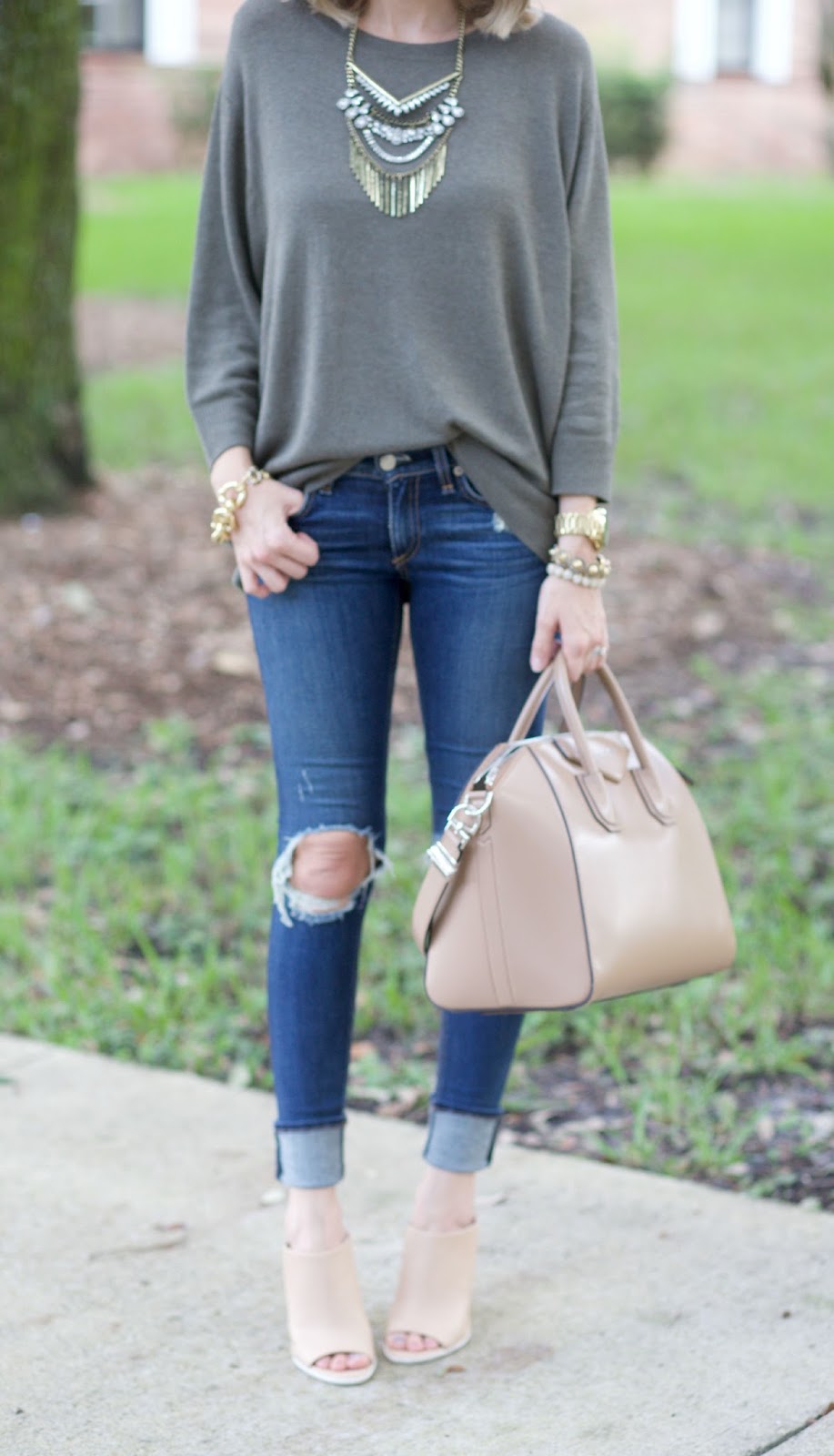 A Spoonful of Style: Olive Green Sweater...
