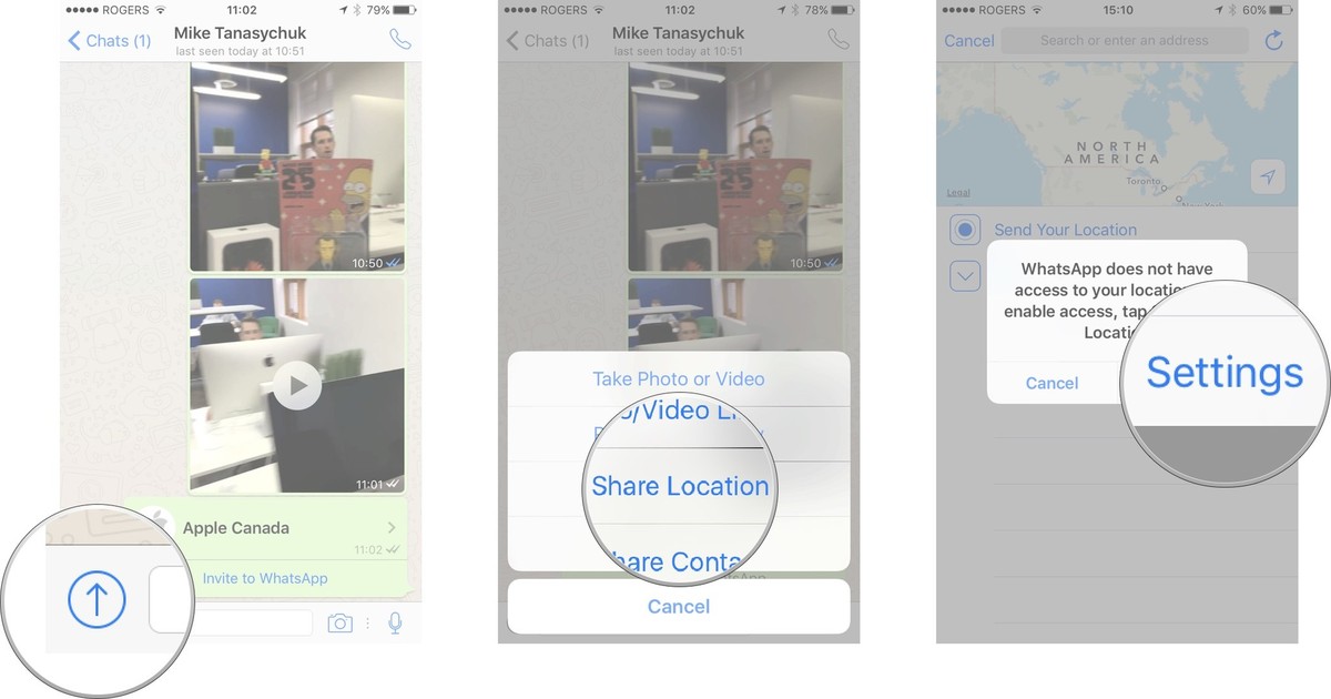 How to share a location with WhatsApp for iPhone | Guide For WhatsApp