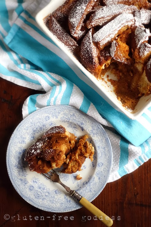 Fabulous pumpkin bread pudding - gluten-free and dairy-free - from Gluten-Free Goddess®