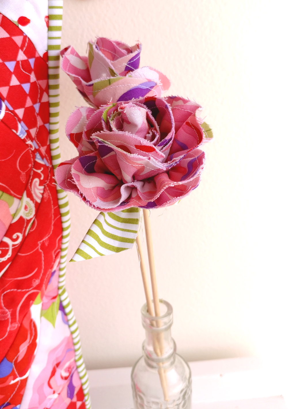 Fabric Rose Projects to make for your home Ameroonie Designs