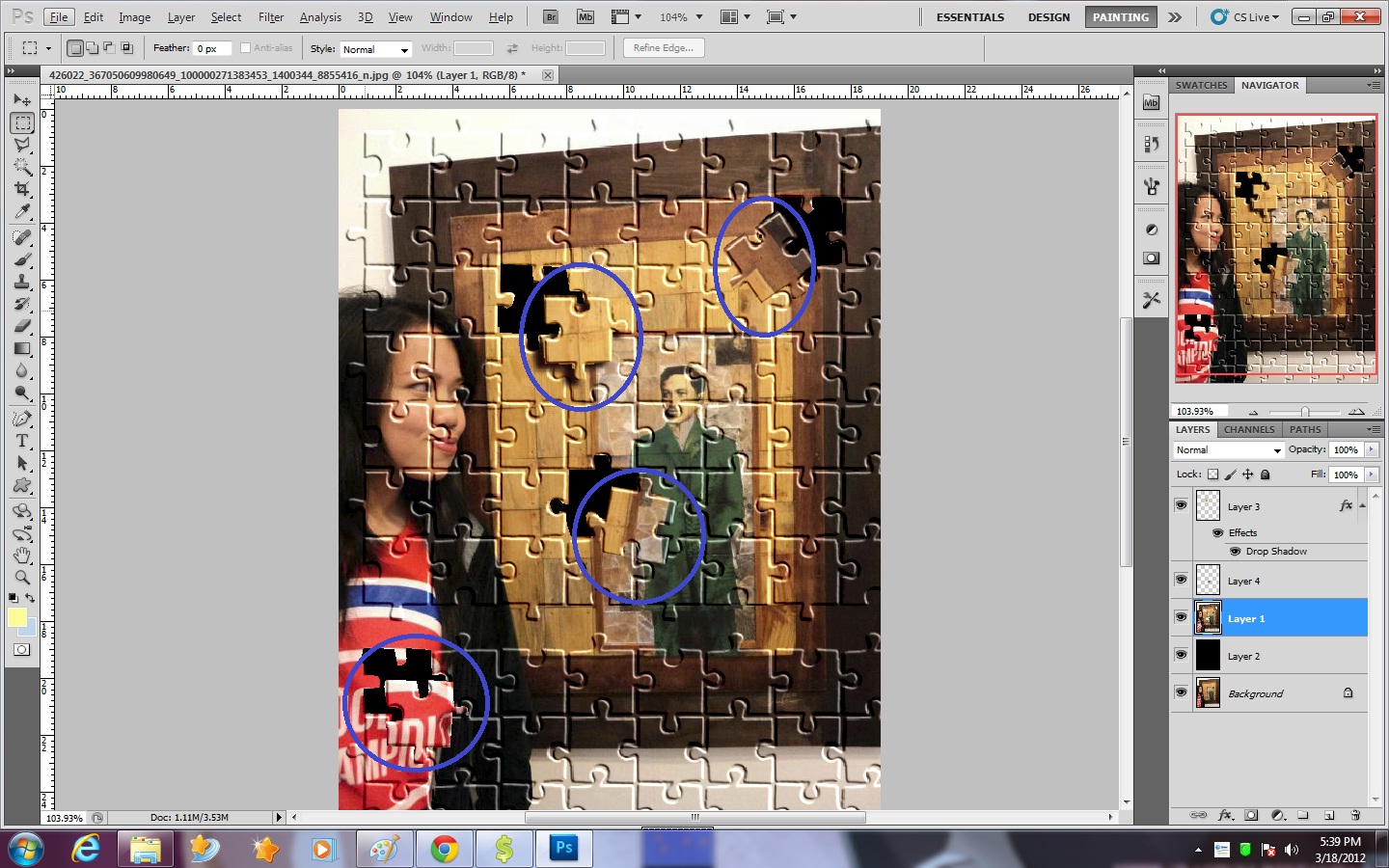 Computer tutorials and others How to make puzzle effect pictures in