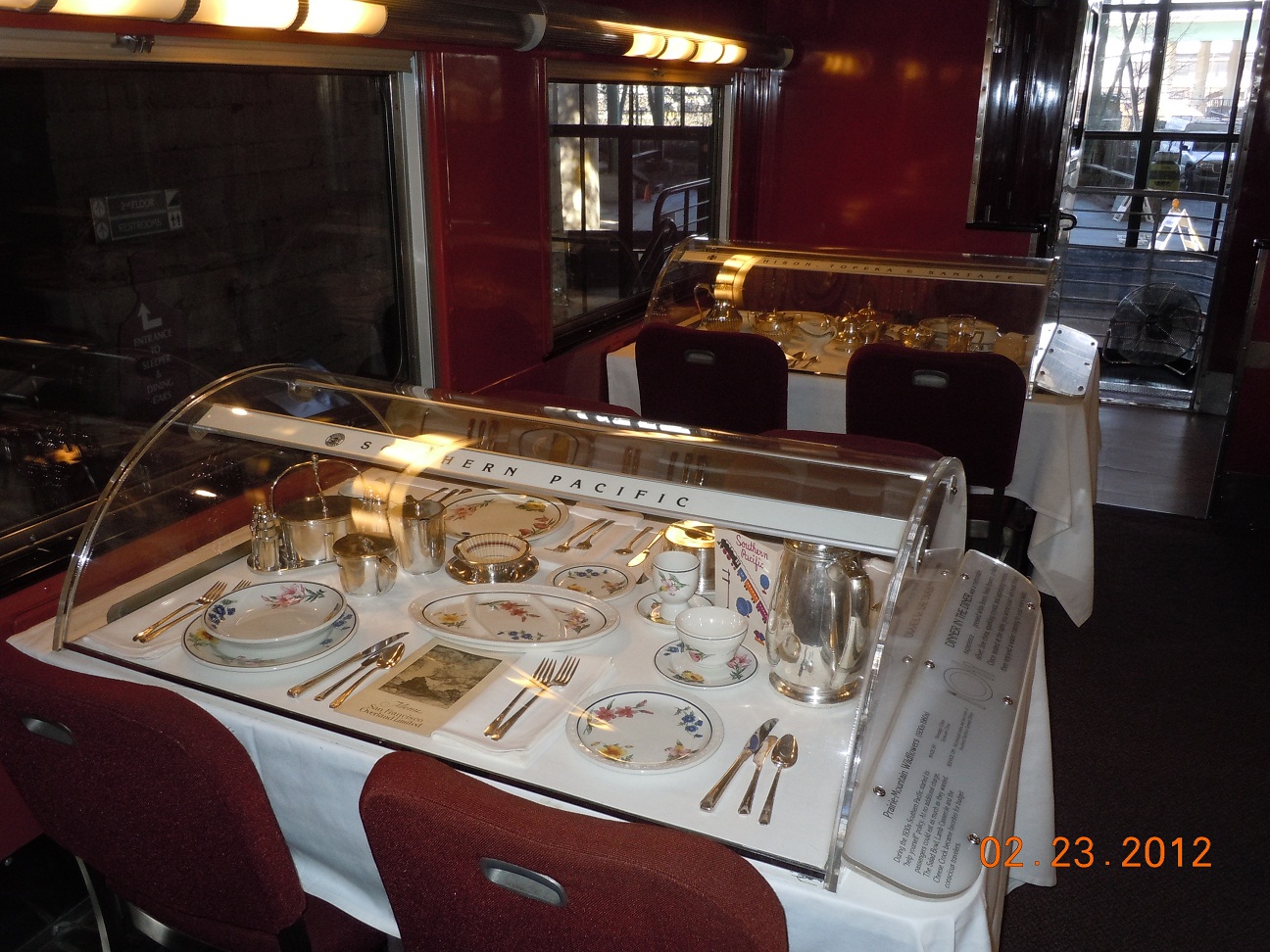 The Atchison Topeka & Santa Fe Railroad Dining Car Western Trips