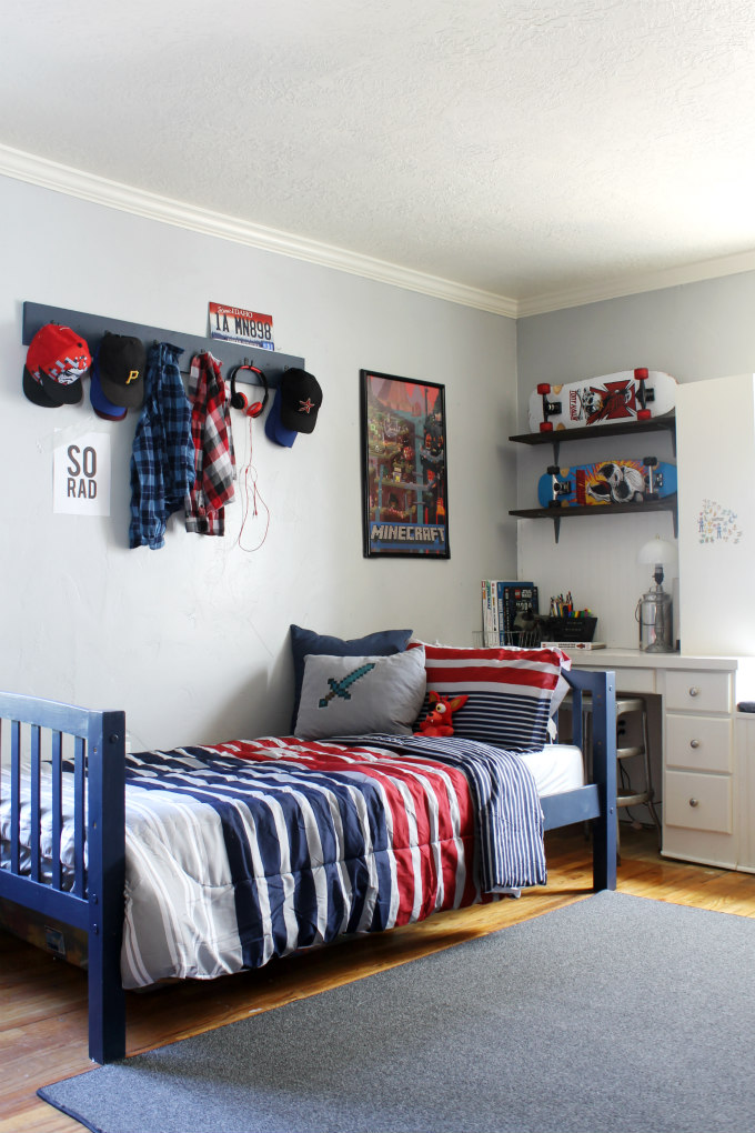 Back To School Boy's Bedroom Makeover The Wicker House