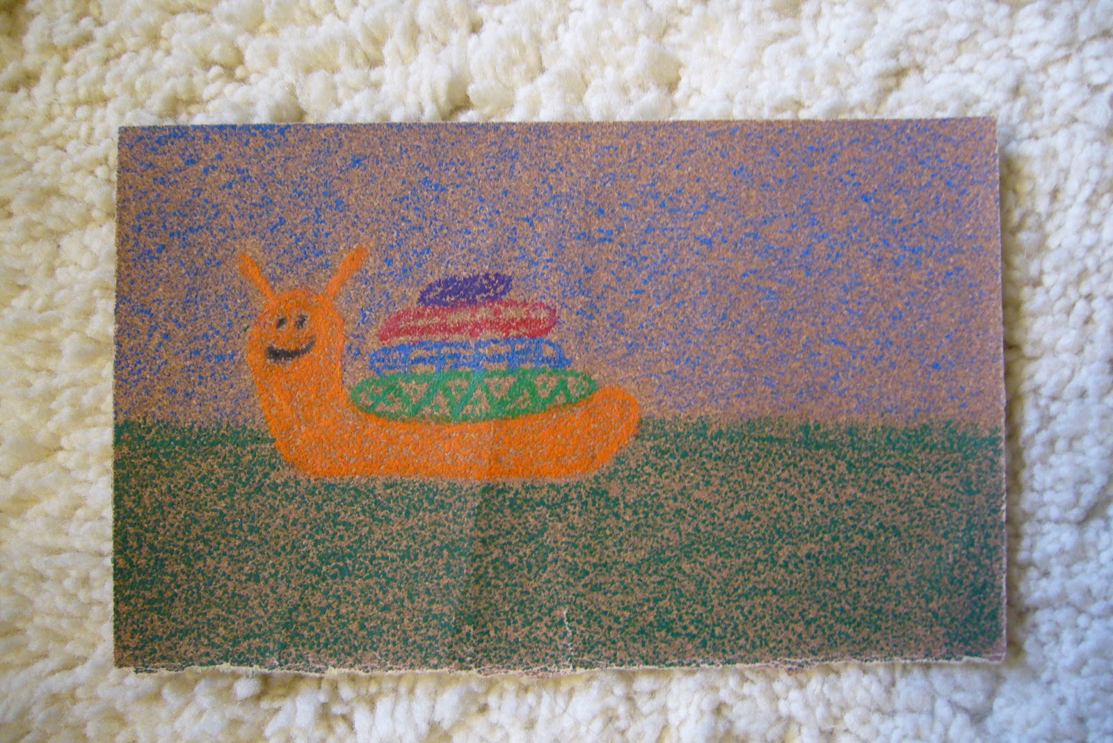 Holly's Creativity Blog sandpaper crayon drawings