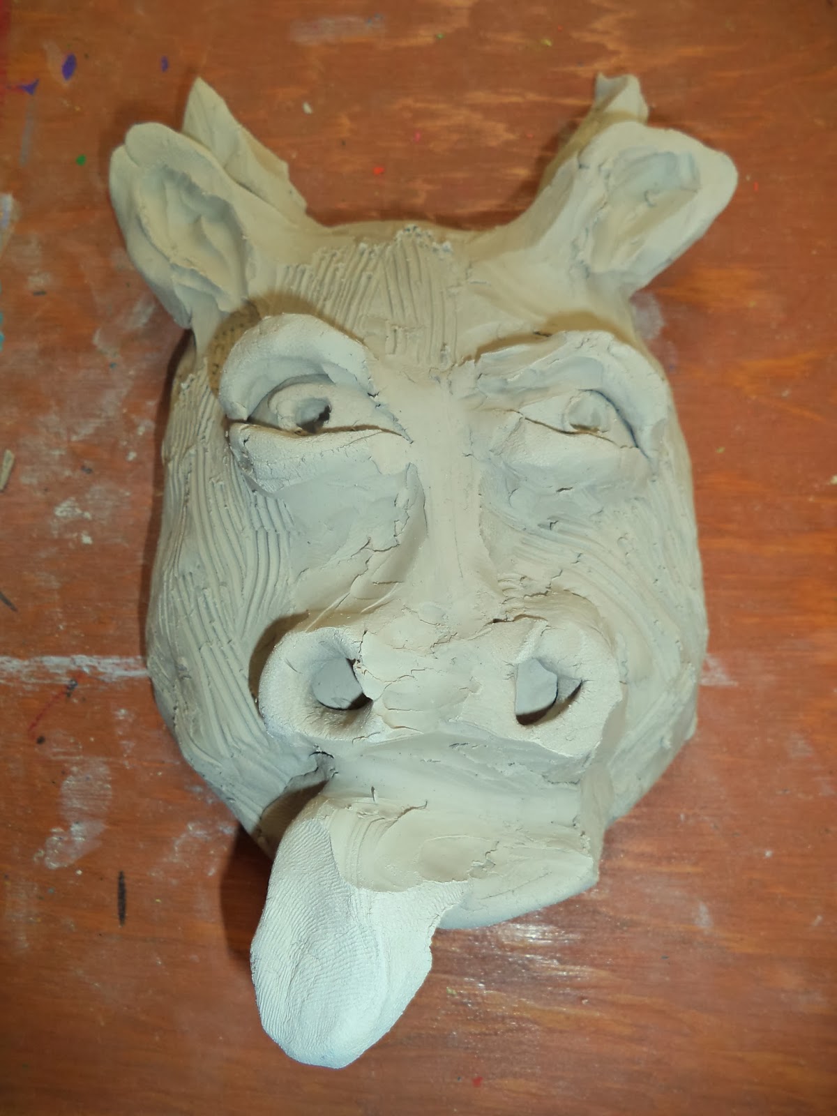 Art With Mr. E Clay Masks 3rd Grade