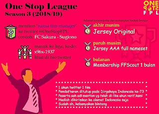 SEGERA JOIN.!!! Liga FPL 2018/2019 Berhadiah Liga OneStopFPL