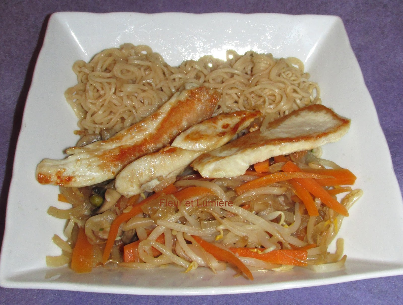 Fleur et Lumière: Poêlée de légumes version asiatique et nouilles ...