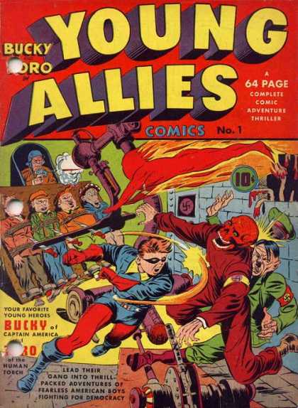 young-allies-TOTAL COMIC COVERS CAPAS DE GIBIS,REVISTAS ETC..
