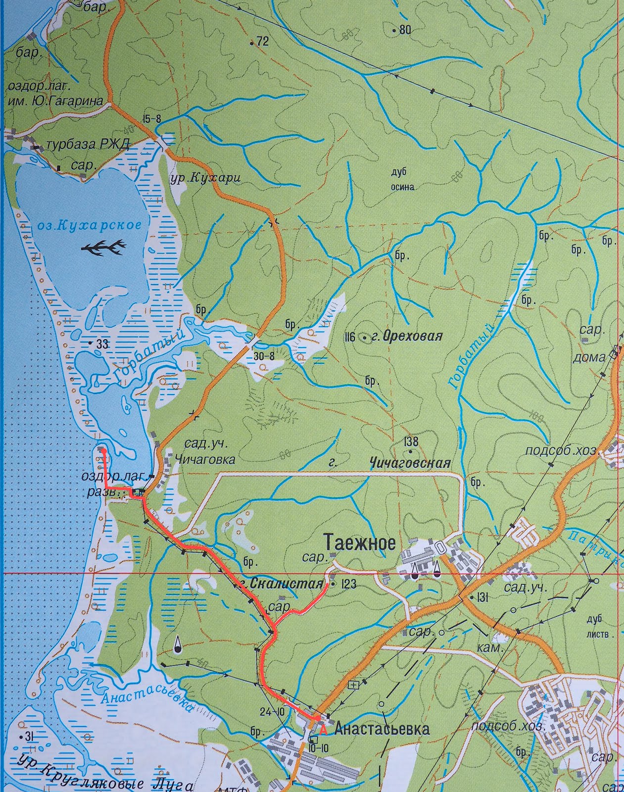 карта озер хабаровского края