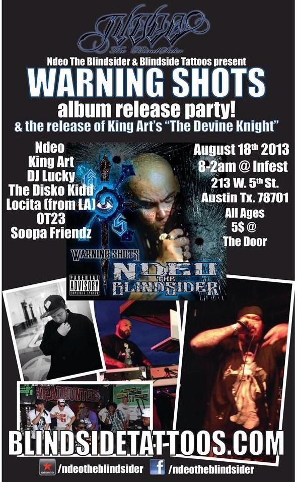 BlindSide Tattoo Studio INK MASTERS TATTOO SHOW, KILLEEN TX SPONSORED